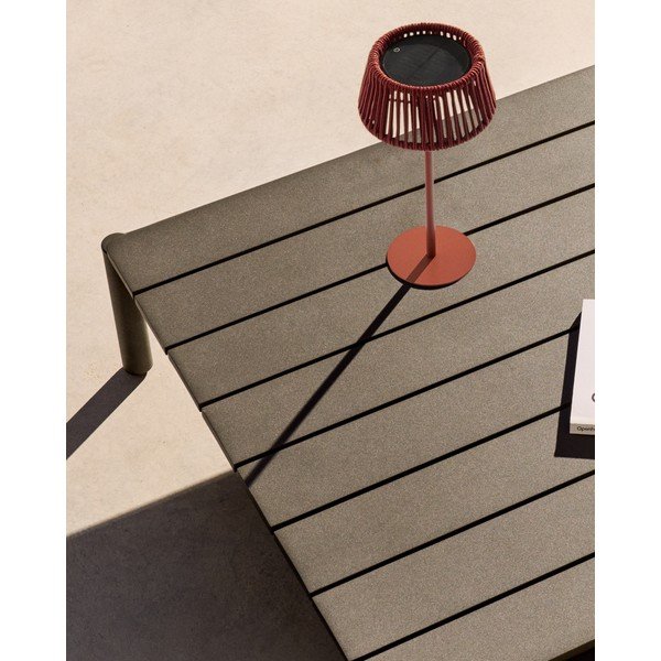 Solarna zewnętrzna lampa stołowa LED ø 11 cm Aldet – Kave Home-image-2