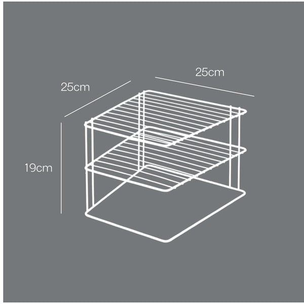 Stalowa dodatkowa półka w kolorze srebra 25x25 cm Palio – Metaltex-image-4