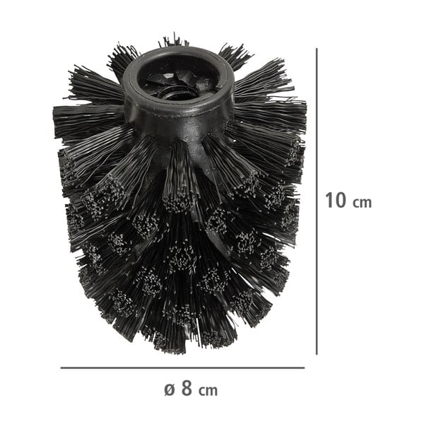 Czarne plastikowe zapasowe końcówki do szczotki WC zestaw 10 szt. Ø8cm – Wenko-image-3