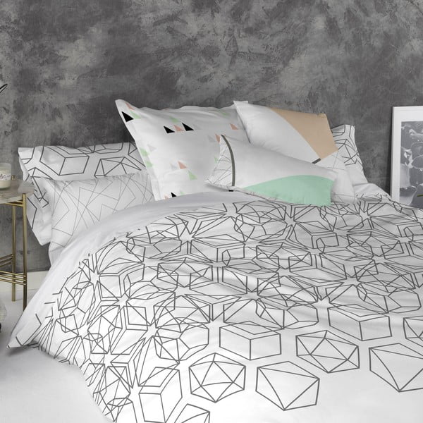 Zestaw 2 bawełnianych poszewek na poduszki Blanc Lake-image-1