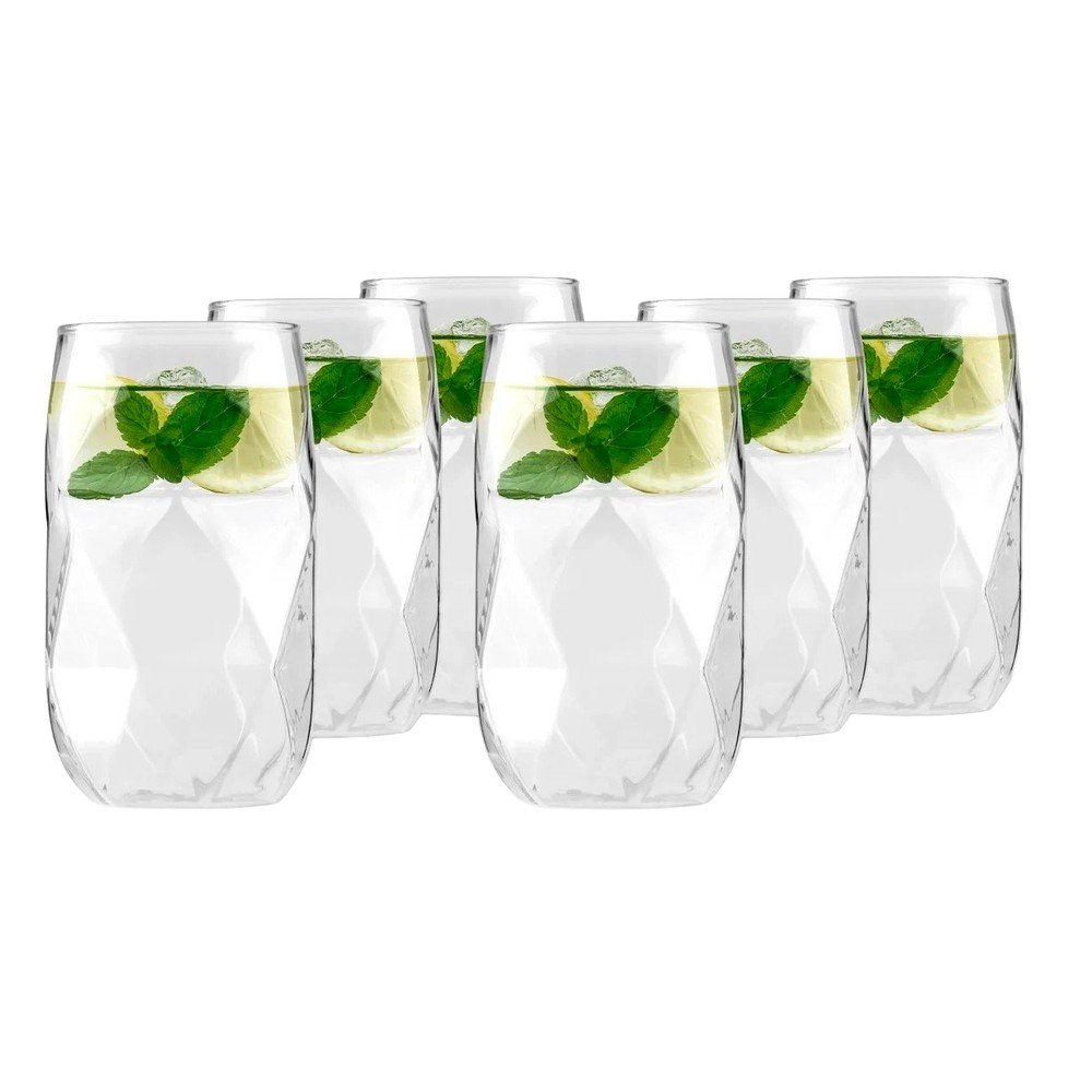 Szklanki zestaw ze szkła borokrzemowego 6 szt. 400 ml Geo – Vialli Design