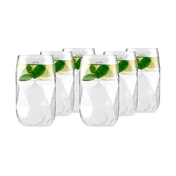 Szklanki zestaw ze szkła borokrzemowego 6 szt. 400 ml Geo – Vialli Design