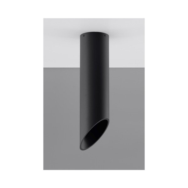 Czarna lampa sufitowa Sollux Nixon, długość 40 cm-image-1