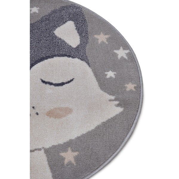Szary dywan dziecięcy ø 140 cm Fox – Hanse Home-image-2