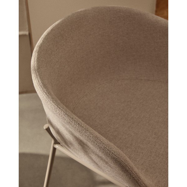 Beżowy hoker (wysokość siedziska 65 cm) Yvette – Kave Home-image-2