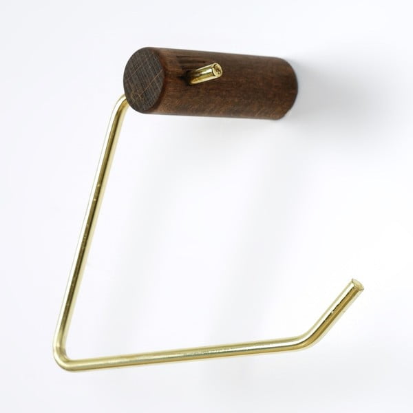 Drewniany uchwyt ścienny na papier toaletowy – Kalune Design-image-4