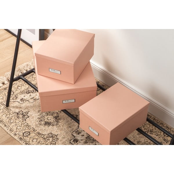 Kartonowe pojemniki z pokrywką zestaw 3 szt. Inge – Bigso Box of Sweden-image-3