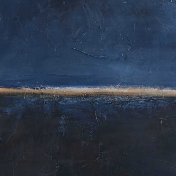 Ręcznie malowany obraz 78x98 cm Edge Blue   – Malerifabrikken-image-2