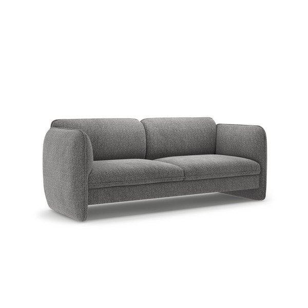 Ciemnoszara sofa z tkaniny szenilowej 204 cm Georgia – Micadoni -image-2