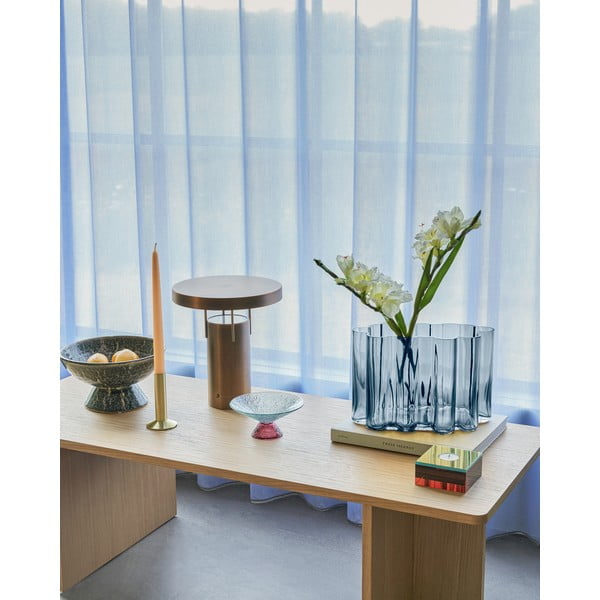 Czerwono-niebieska szklana misa na owoce ø 15 cm Bonbon – Hübsch-image-4