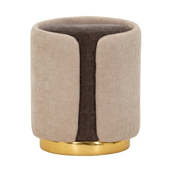 Brązowy/beżowy puf Glam Style – Mauro Ferretti-image-2