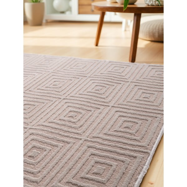 Beżowy chodnik 80x240 cm Perles Tourmaline – Elle Decoration-image-3