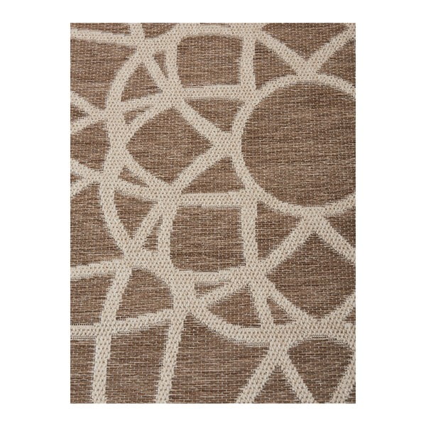 Brązowy dywan odpowiedni na zewnątrz Floorita Tondo, ⌀ 194 cm-image-2