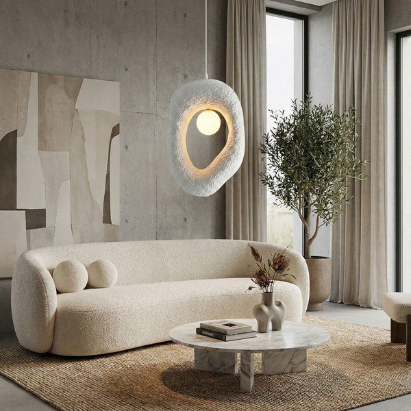 Biała metalowa lampa wisząca Lore – Opviq lights-image-4