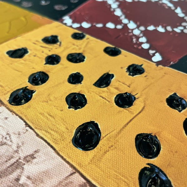 Obraz z ręcznie malowanymi elementami 70x100 cm Mae – Styler-image-3