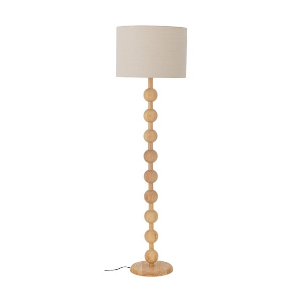 Lampa stojąca w naturalnym kolorze z tekstylnym kloszem (wysokość 154,5 cm) Giacoma – Bloomingville