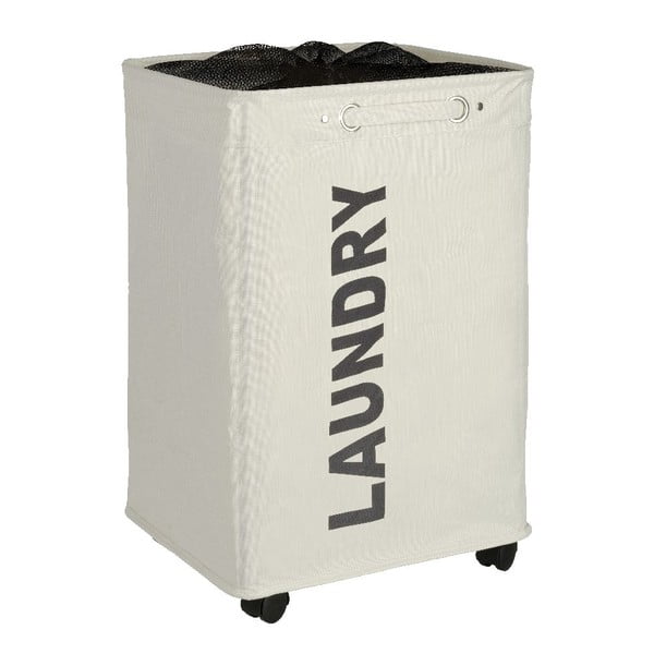Beżowy kosz na pranie Wenko Quadro, 79,2 l-image-3