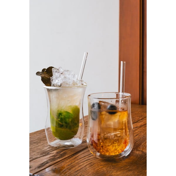 Zestaw 6 szklanych słomek Vialli Design, dł. 15 cm-image-1