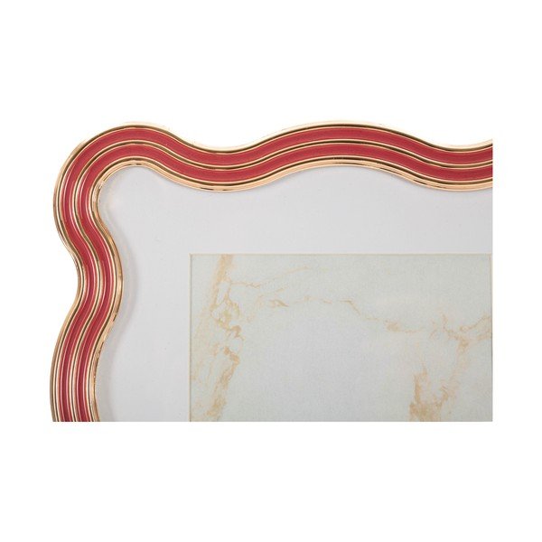 Czerwona/w kolorze złota metalowa/szklana ramka stojąca 17,5x22,5 cm Elizabeth – Mauro Ferretti-image-4