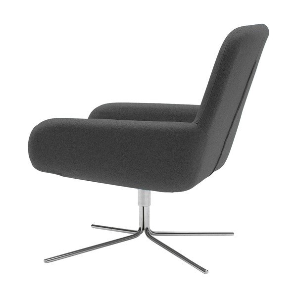 Antracytowy fotel obrotowy Softline Coco Swivel-image-4