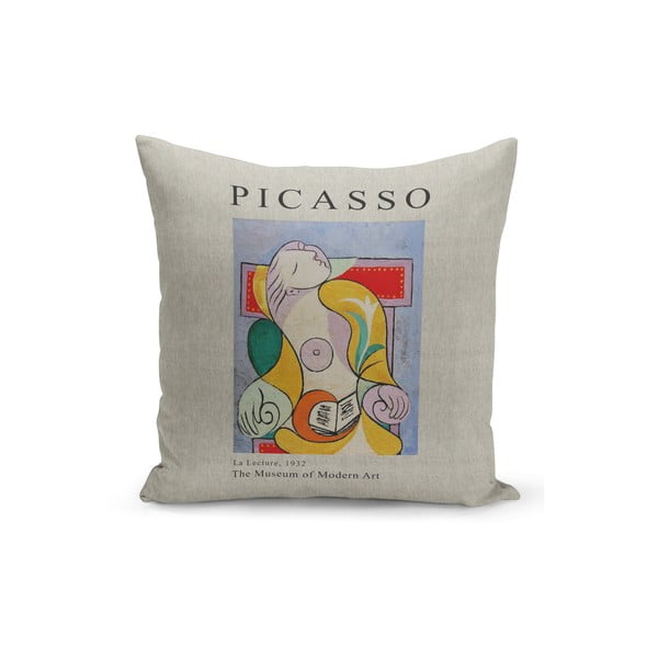 Poduszka z wypełnieniem Kate Louise Picasso Read, 43x43 cm