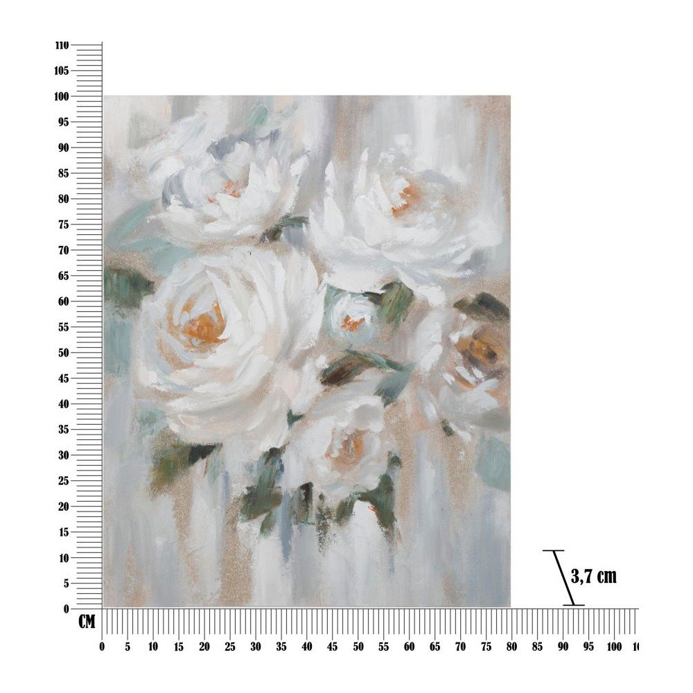 Ręcznie malowany obraz 80x100 cm Flower – Mauro Ferretti (zdjęcie 6)