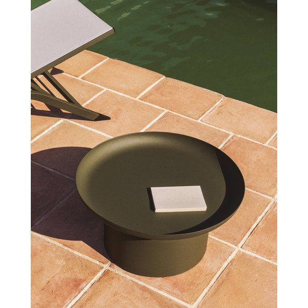 Metalowy okrągły stolik ogrodowy ø 70 cm Arcola – Kave Home-image-2