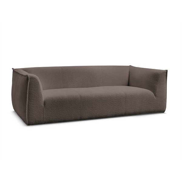 Brązowa sofa z materiału bouclé 242 cm Giorgia – Bobochic Paris-image-3