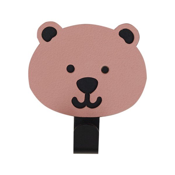 Różowy stalowy haczyk bez wiercenia Bear Nupo – LIND DNA