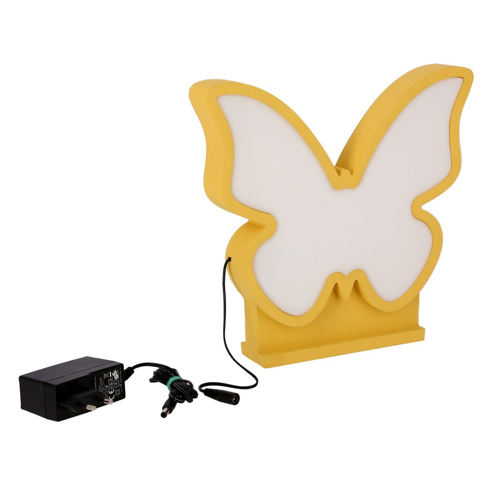Żółta lampka dziecięca Butterfly – Candellux Lighting (zdjęcie 9)
