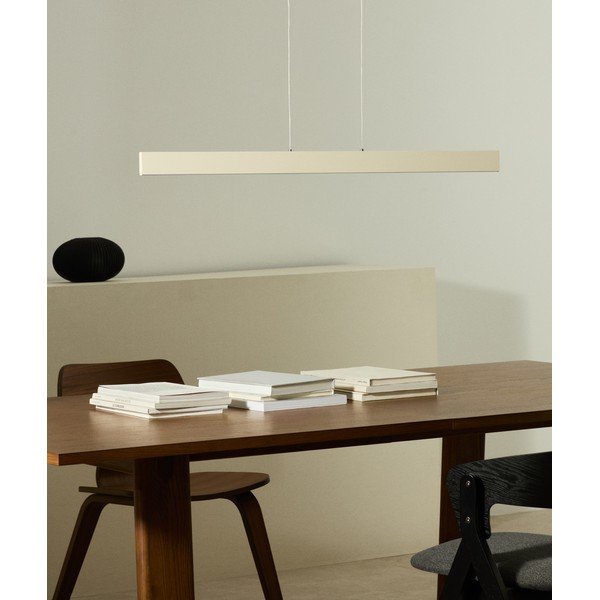Beżowa lampa wisząca LED z metalowym kloszem Boadella – Kave Home-image-1