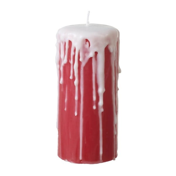 Czerwona świeczka Parlane Drips, wys. 15 cm