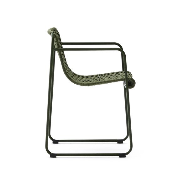 Zielone metalowe krzesło ogrodowe Maurina – Kave Home-image-3