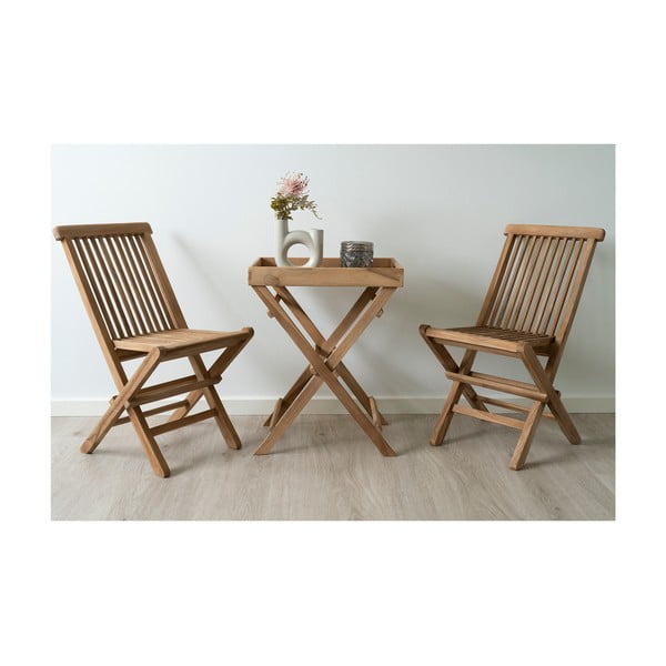 Barek ogrodowy z litego drewna tekowego 29x39 cm Ronda – House Nordic-image-4