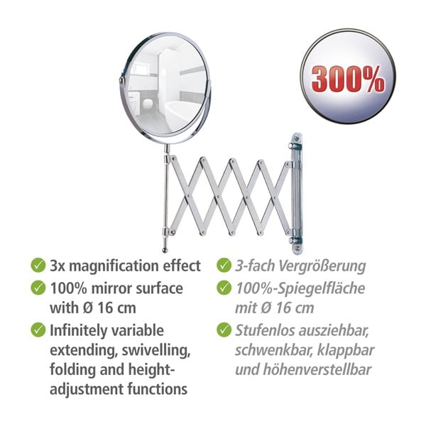 Lustro powiększające (3x) kosmetyczne ø 17 cm Exclusive – Wenko-image-4