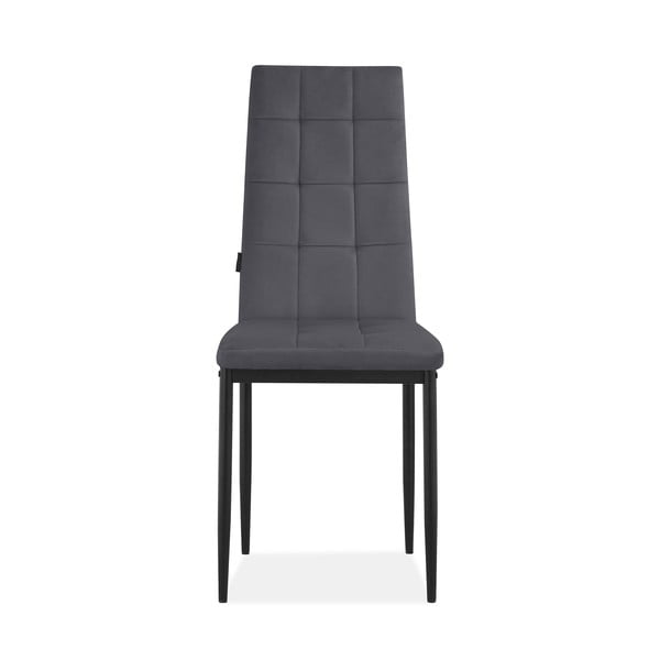 Antracytowe aksamitne krzesła zestaw 2 szt. Becca – Støraa-image-2