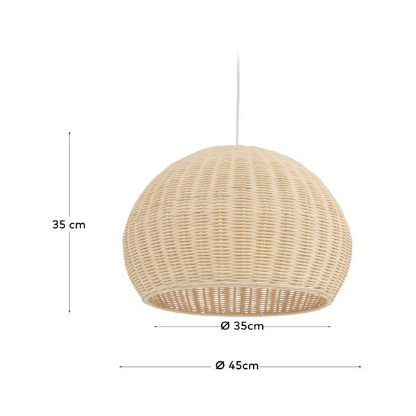 Rattanowy abażur ø 45 cm Deyarina – Kave Home-image-3