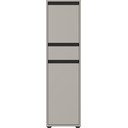 Szara wysoka wąska szafka łazienkowa 33x121 cm Lemont – Germania