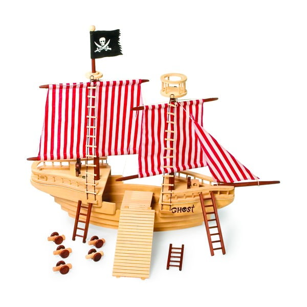 Drewniana łódź piracka Legler Pirate