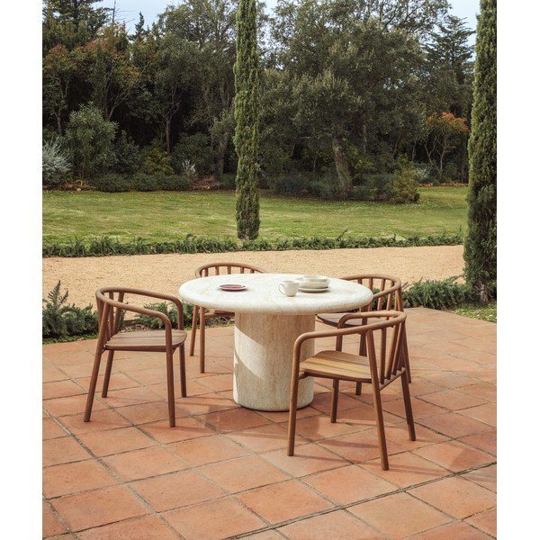 Okrągły stół ogrodowy betonowy ø 122 cm Drasi – Kave Home-image-1