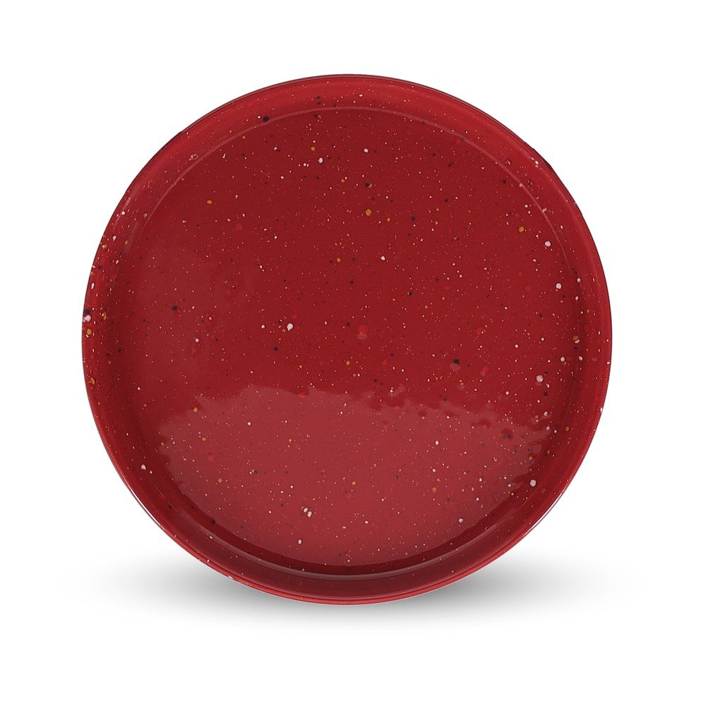 Bordowy porcelanowy talerz deserowy ø 20,5 cm Fika – ONA