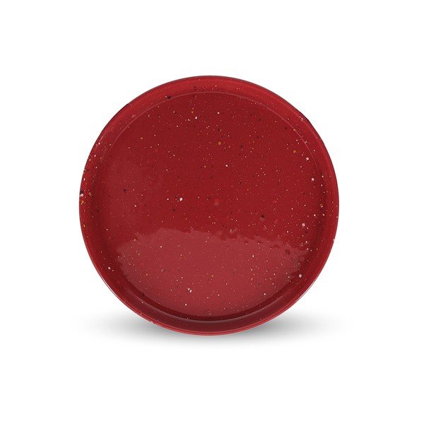 Bordowy porcelanowy talerz deserowy ø 20,5 cm Fika – ONA