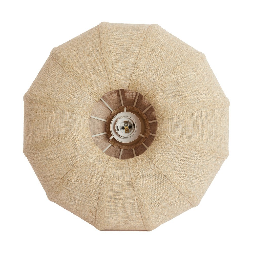 Beżowa lampa sufitowa z tekstylnym kloszem ø 40 cm Zosia – Light & Living (zdjęcie 4)