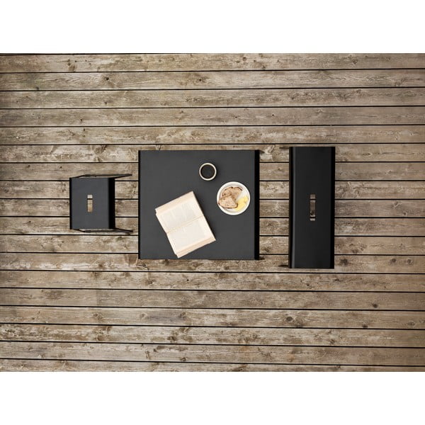 Czarna metalowa szafka na buty z siedziskiem A-Bench – Zone-image-4