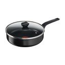 Patelnia aluminiowa z pokrywką ø 24 cm Simply Clean Red – Tefal