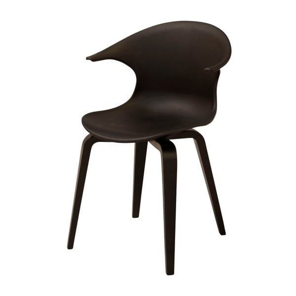 Czarne  krzesło z czarnymi nogami Aemely