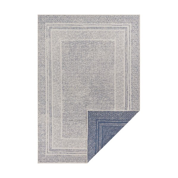 Niebiesko-biały dywan odpowiedni na zewnątrz Ragami Berlin, 80x150 cm