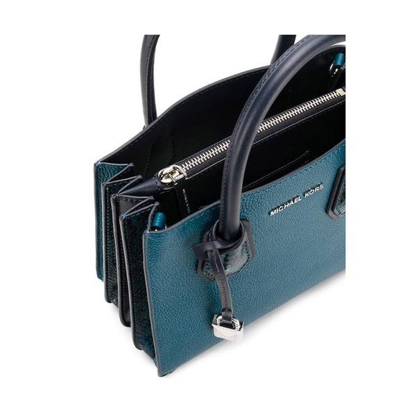 Niebieskozielona skórzana torebka Michael Kors Messenger-image-3