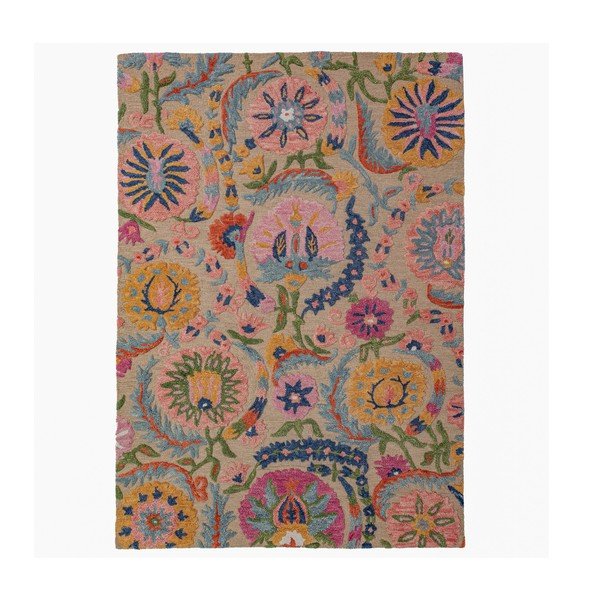 Wełniany dywan tkany ręcznie 200x300 cm Amira Floral  – Flair Rugs