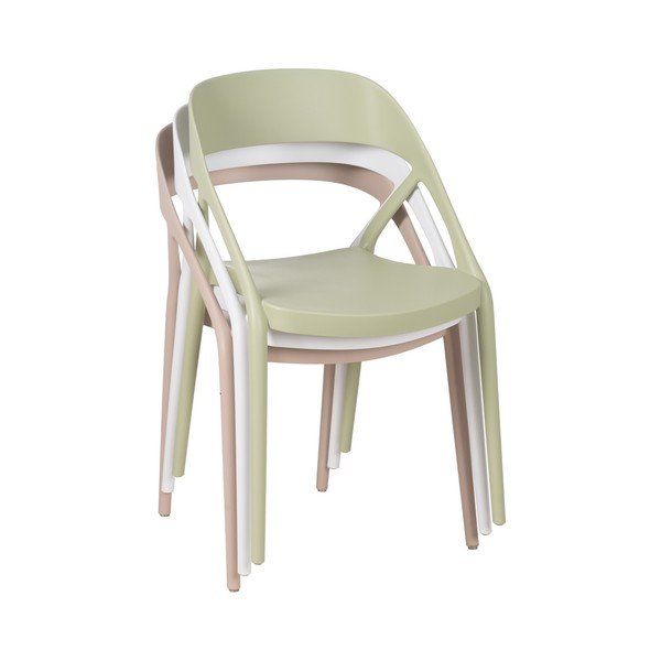 Białe plastikowe krzesła zestaw 2 szt. – Ixia-image-3